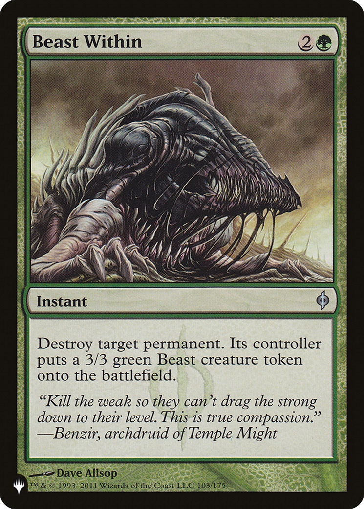 Beast Within (NPH) (LIST-103) [The List]
