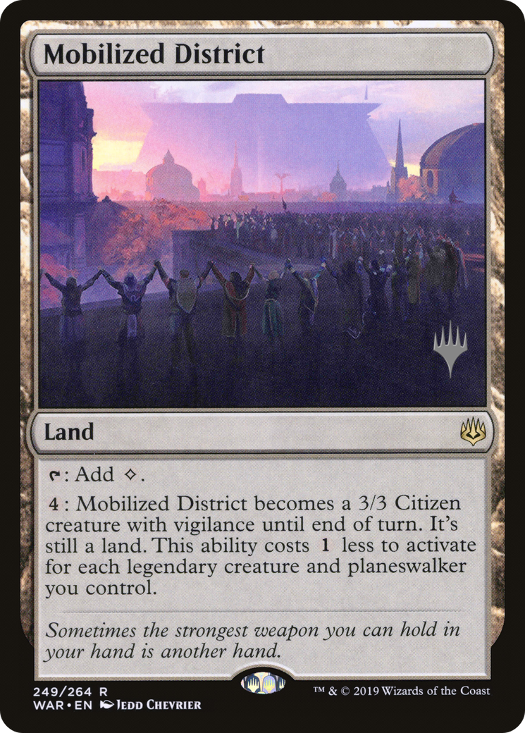 Mobilized District (PPM20-249) [Promo Pack: War of the Spark Promos]