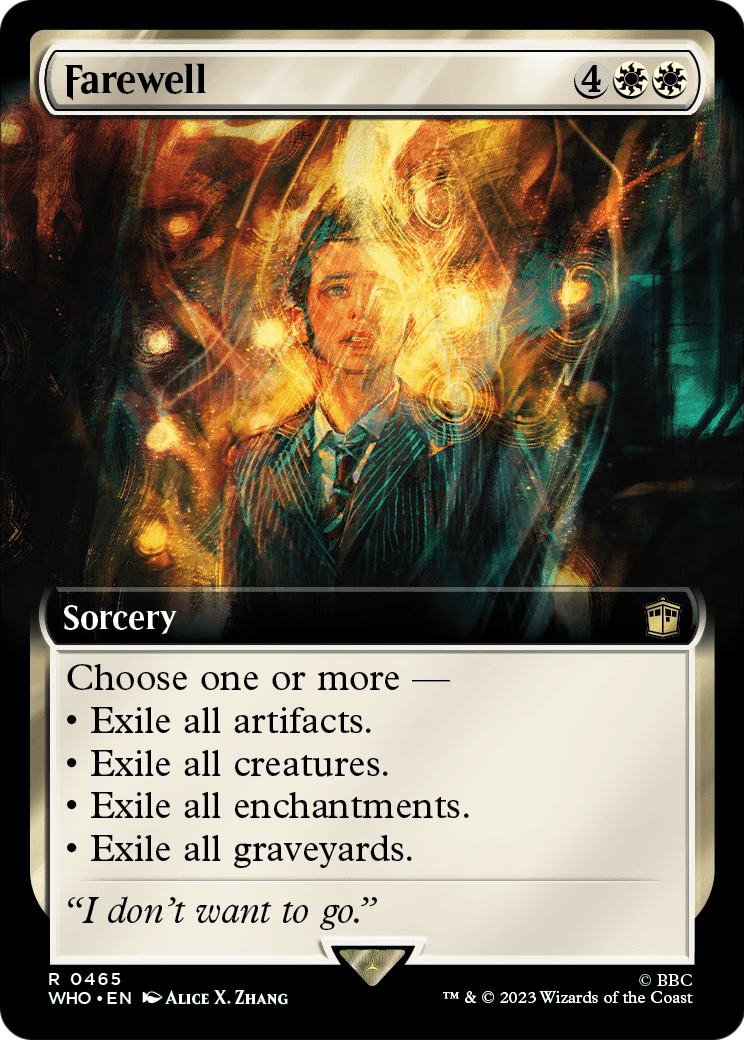 Farewell (Extended Art) (WHO-465) [Doctor Who] Foil