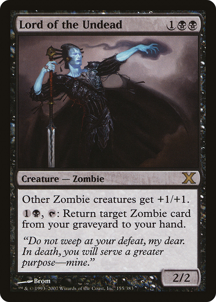 Lord of the Undead (10E-155) [Tenth Edition] Foil