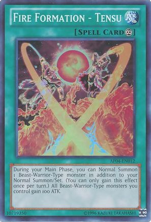 Fire Formation - Tensu (Super Rare) (AP04-EN012) - Astral Pack 4 Unlimited