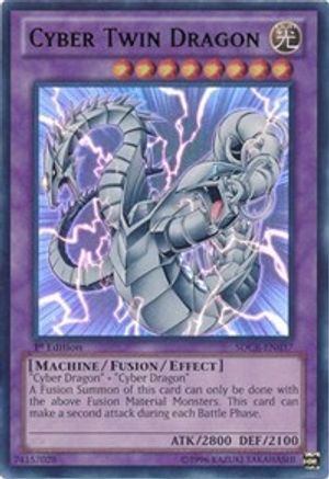 Cyber Twin Dragon (Ultra Rare) (SDCR-EN037) - Structure Deck: Cyber Dragon Revolution 1st Edition