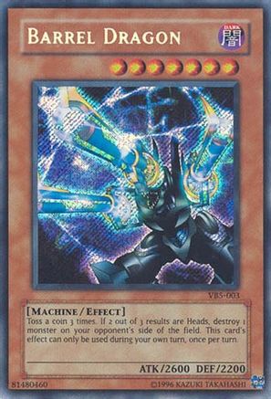 Barrel Dragon (Secret Rare) (VB5-003) - The Valuable Book Volume 5 Unlimited