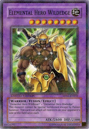 Elemental HERO Wildedge (Rare) (MF02-EN002) - Mattel Action Figure Promos: Series 2 Limited
