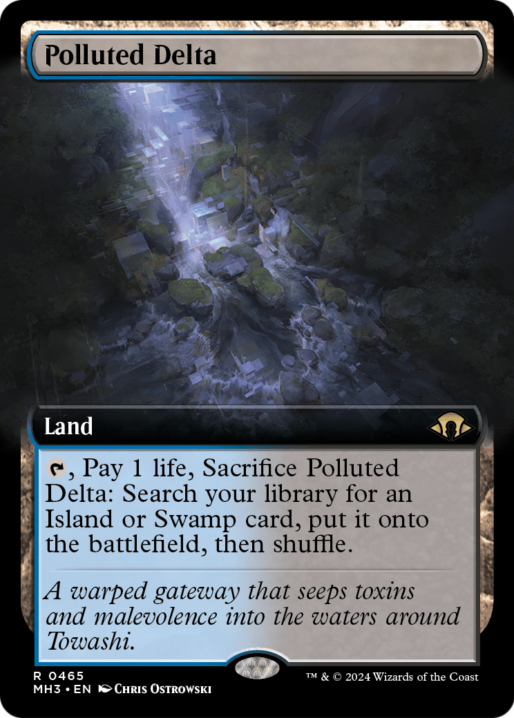 Polluted Delta (Extended Art) (MH3-465) [Modern Horizons 3] Foil