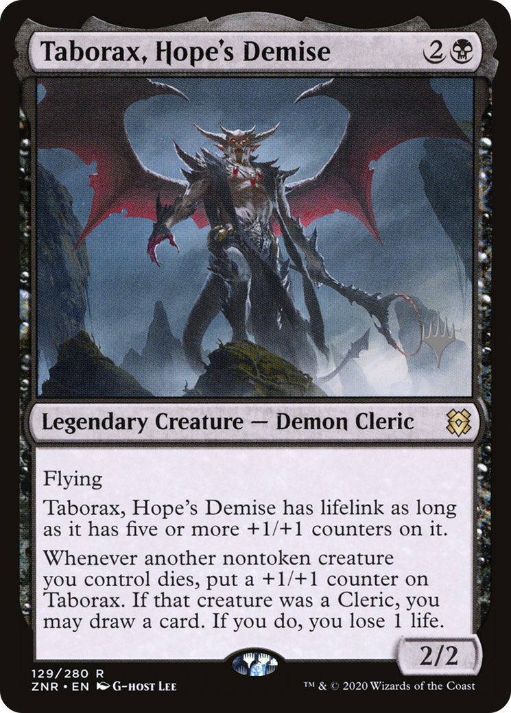Taborax, Hope's Demise (PPZNR-129) [Promo Pack: Zendikar Rising Promos] Foil