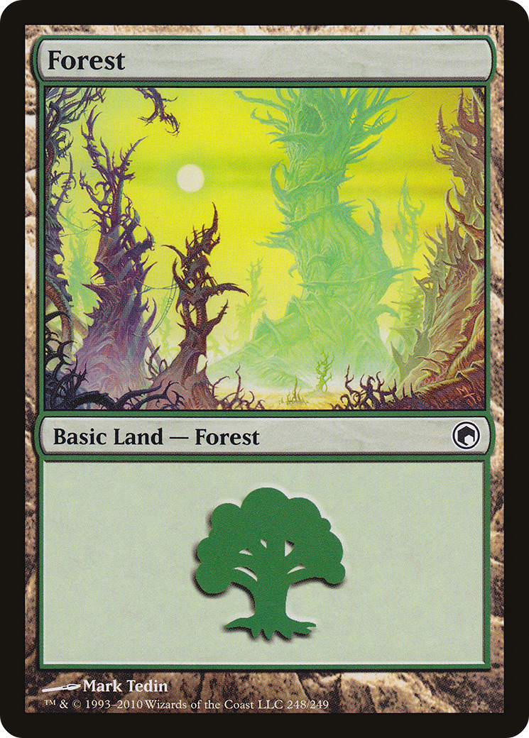 Forest (SOM-248) [Scars of Mirrodin] Foil