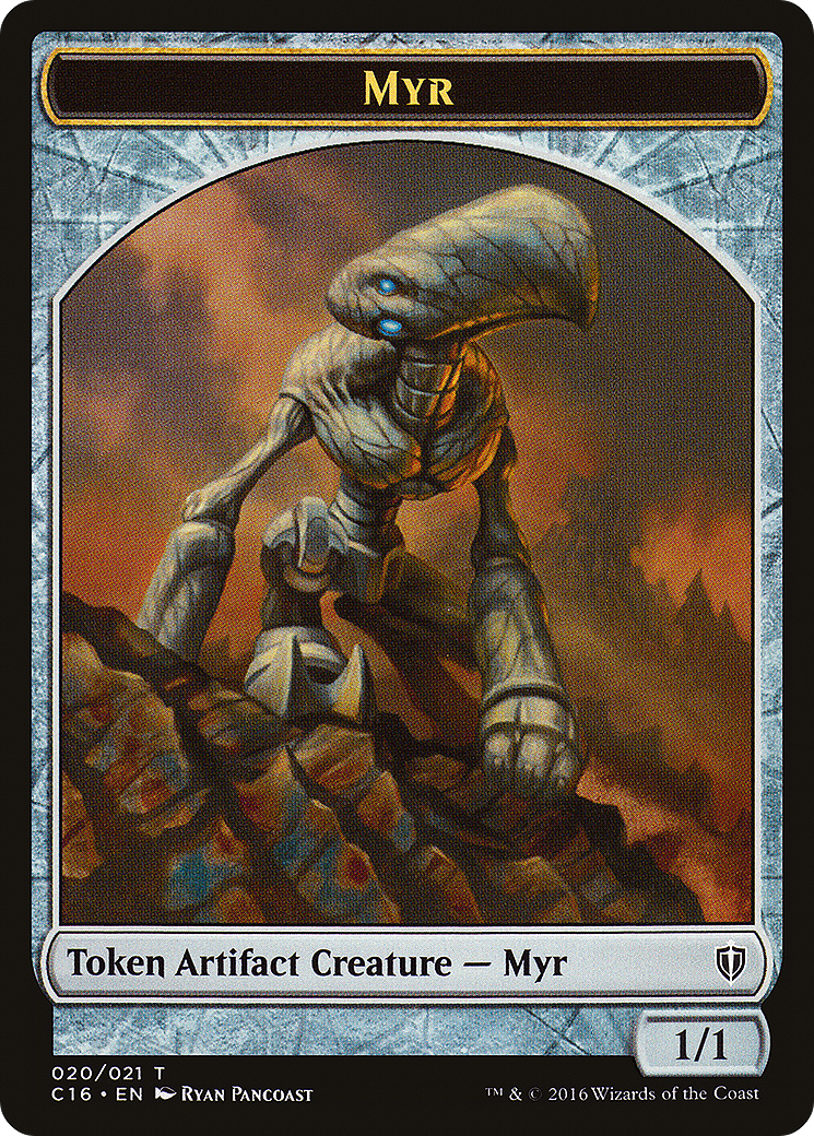 Myr // Bird (002) Double-Sided Token (C16-20 // 2) [Commander 2016 Tokens]