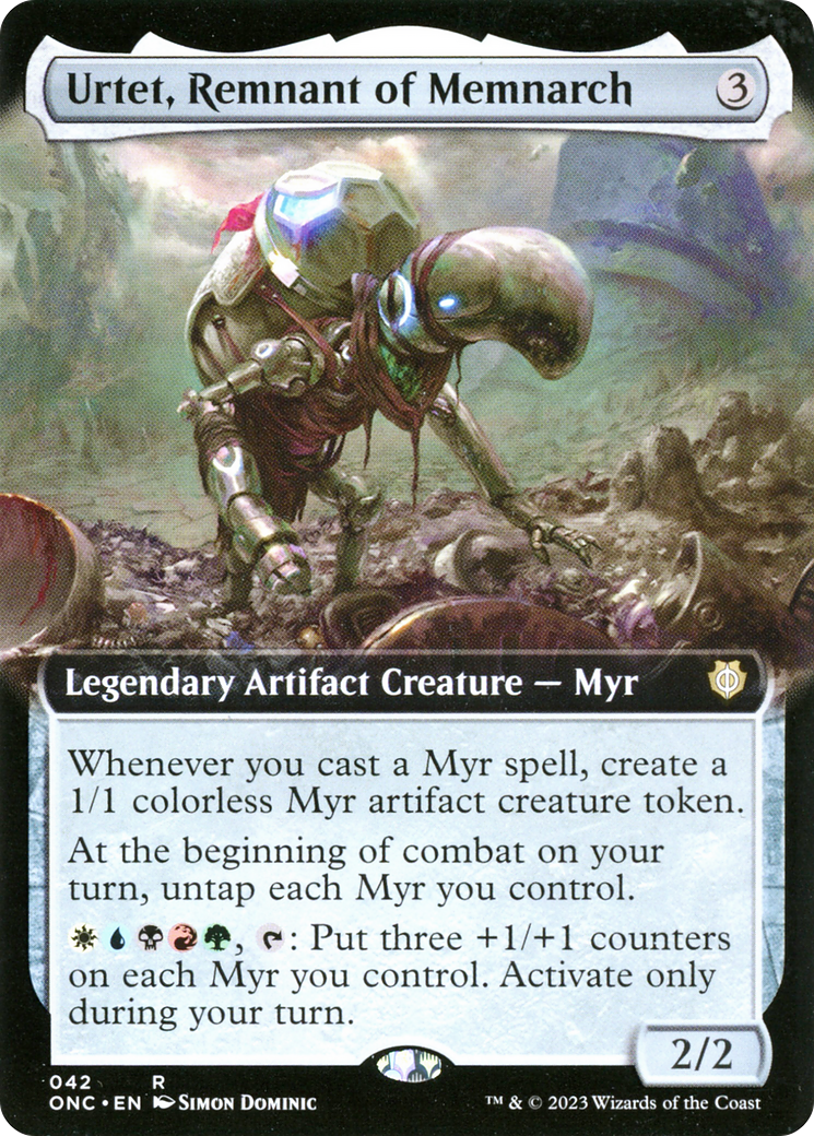 Urtet, Remnant of Memnarch (Extended Art) (ONC-042) [Phyrexia: All Will Be One Commander]