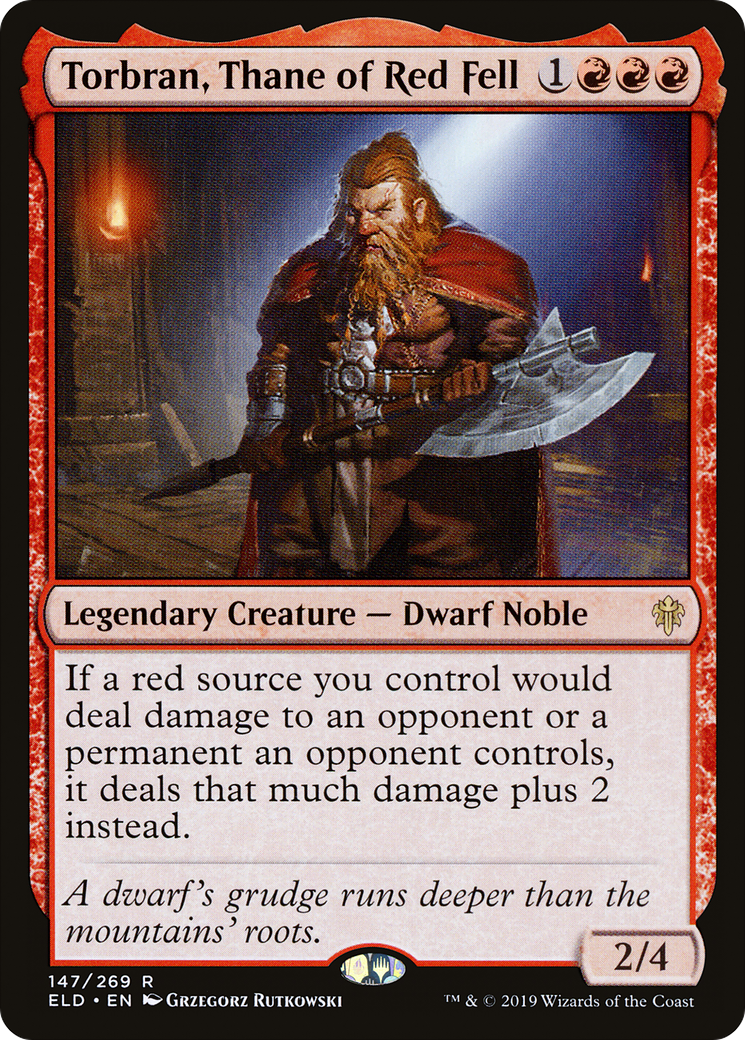 Torbran, Thane of Red Fell (ELD-147) [Throne of Eldraine] Foil
