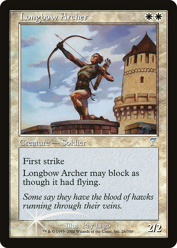 Longbow Archer (7ED-026) [7th Edition]