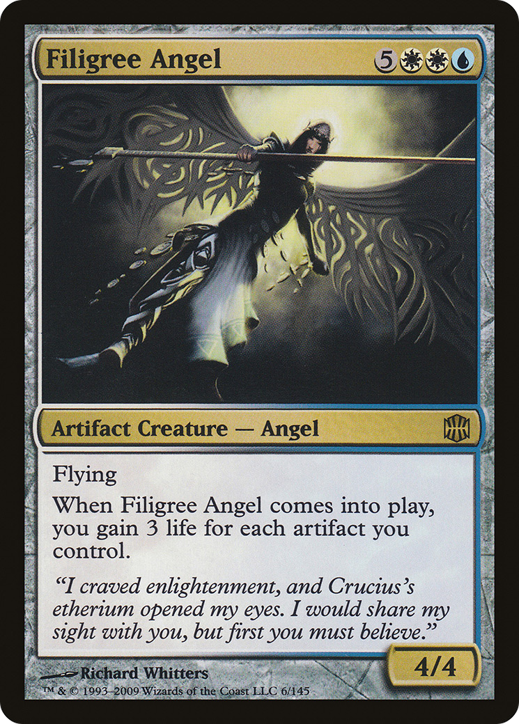 Filigree Angel (ARB-006) [Alara Reborn] Foil