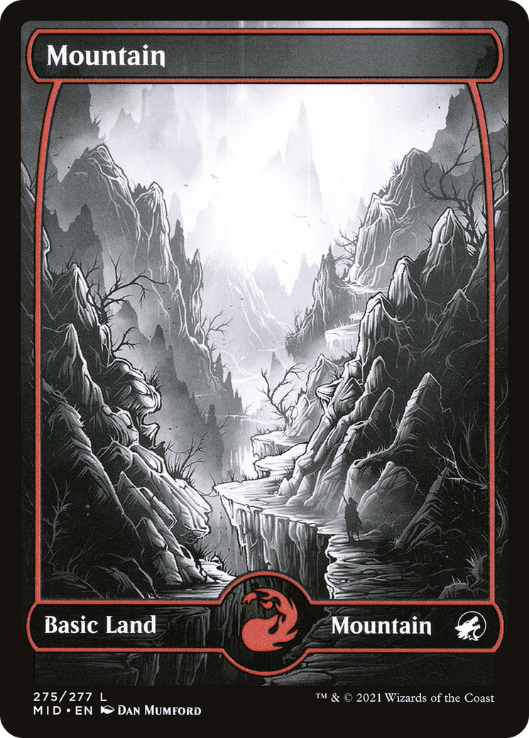 Mountain (MID-275) (Showcase) [Innistrad: Midnight Hunt]