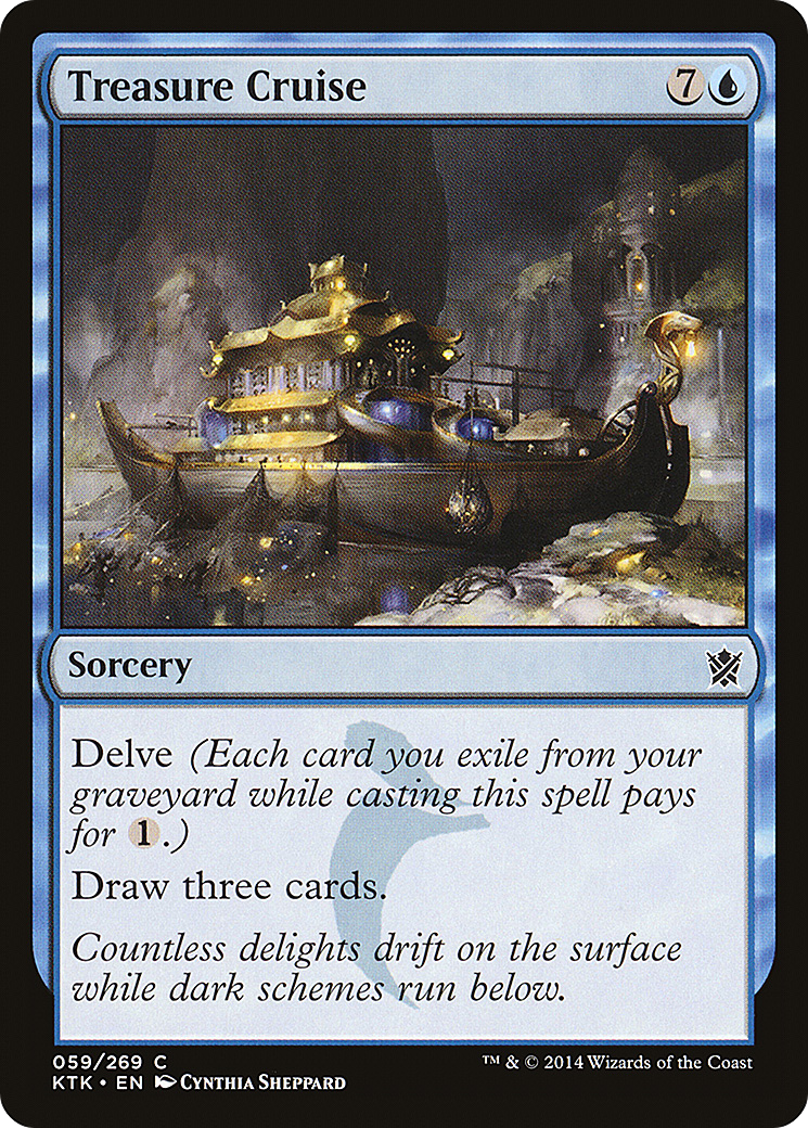 Treasure Cruise (KTK-059) [Khans of Tarkir] Foil