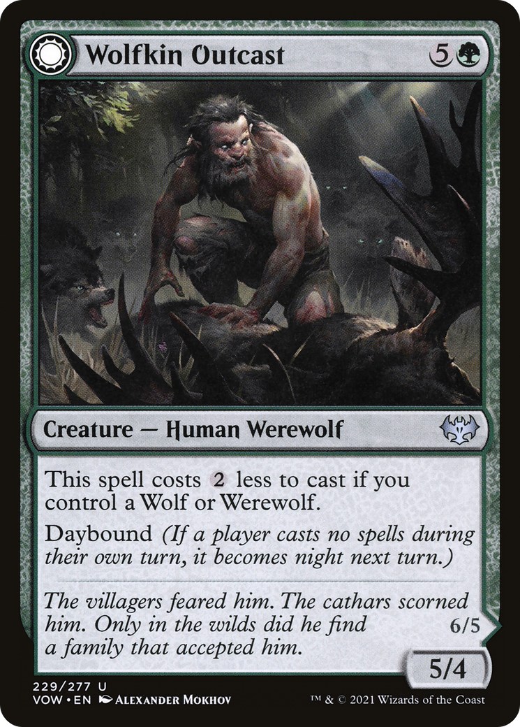 Wolfkin Outcast (VOW-229) [Innistrad: Crimson Vow]