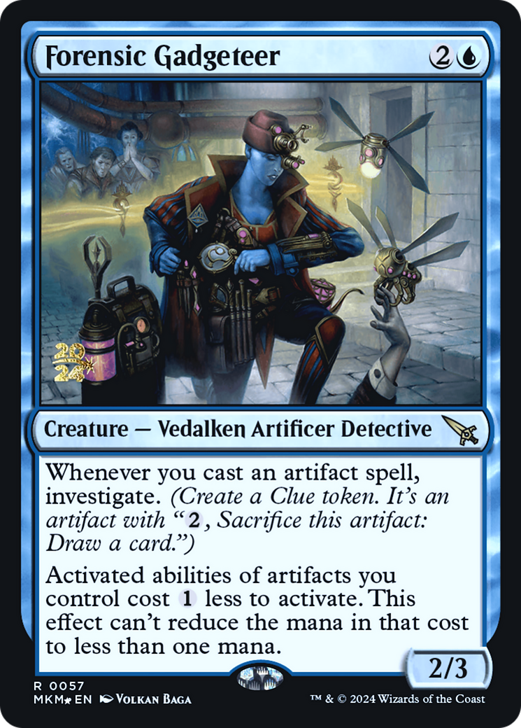 Forensic Gadgeteer (PRE-057) [Murders at Karlov Manor Promos] Foil