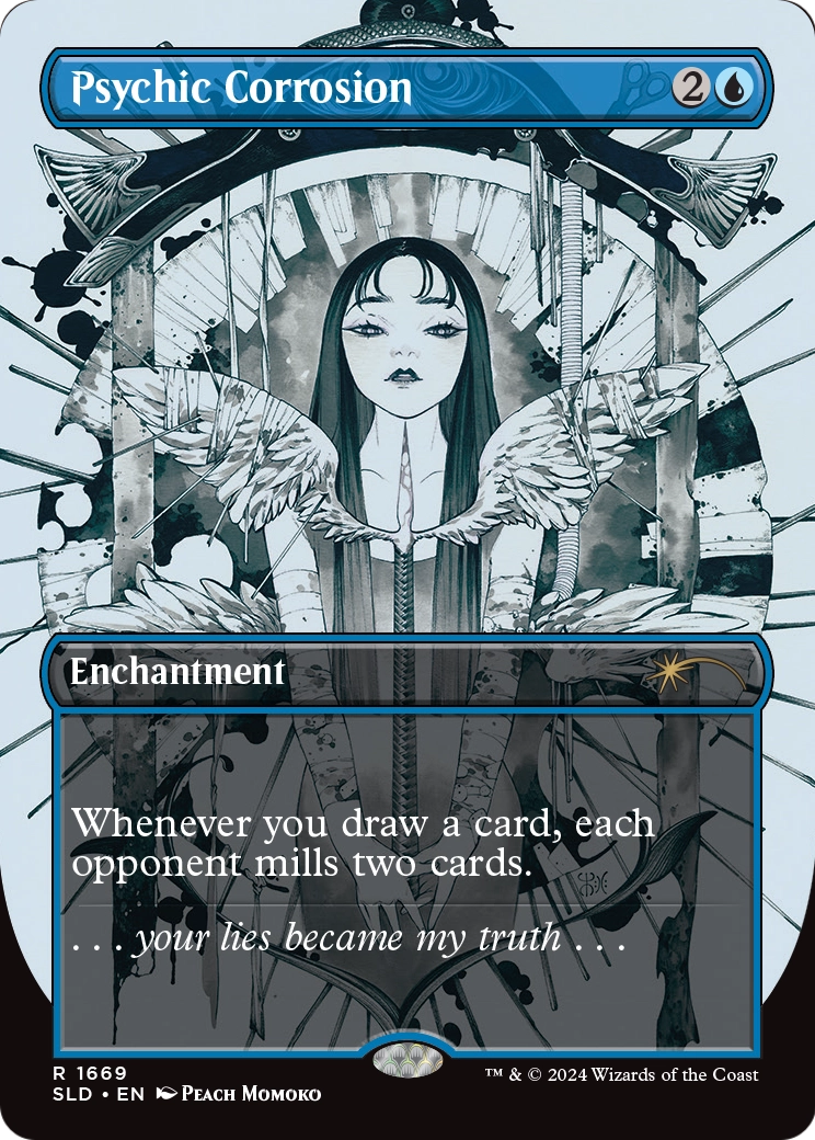 Psychic Corrosion (SLD-1669) (Borderless) [Secret Lair Drop]