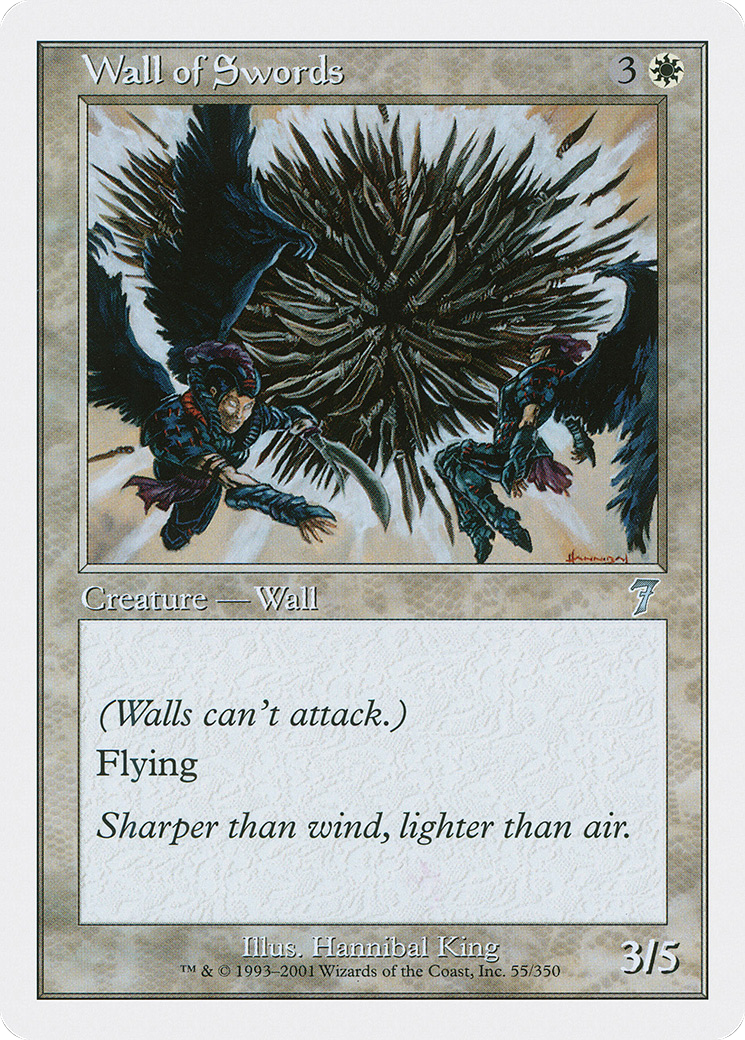 Wall of Swords (7ED-055) [7th Edition] Foil