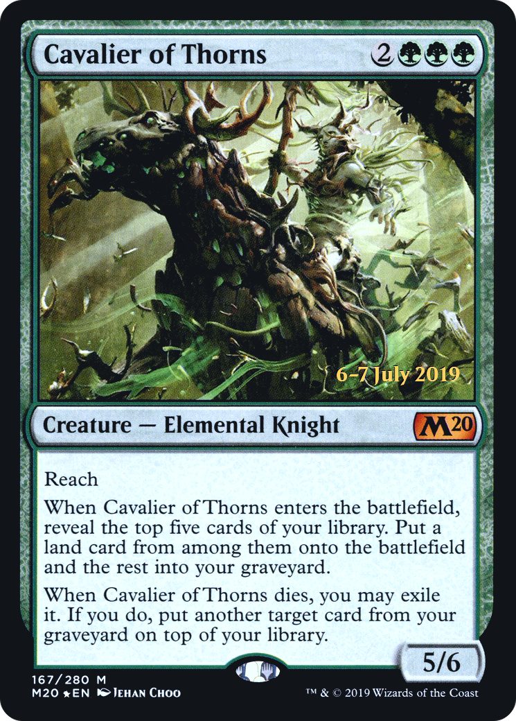 Cavalier of Thorns (PRE-167) [Core Set 2020 Promos] Foil