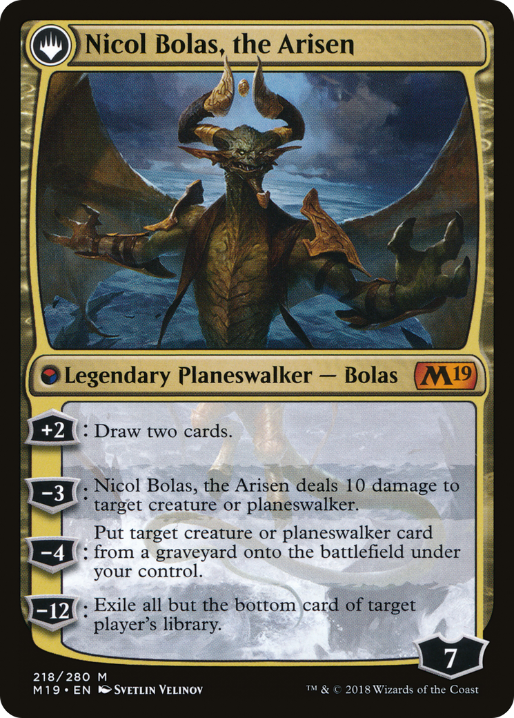 Nicol Bolas, the Ravager (M19-218) [Core Set 2019] Foil