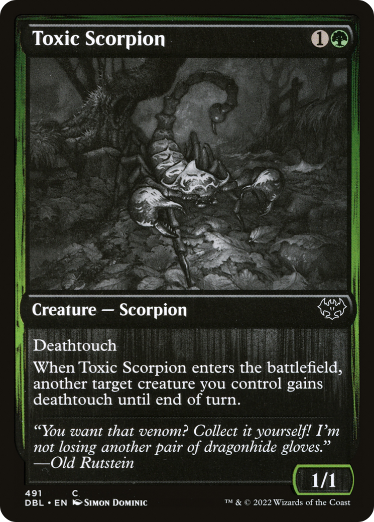 Toxic Scorpion (DBL-491) [Innistrad: Double Feature]