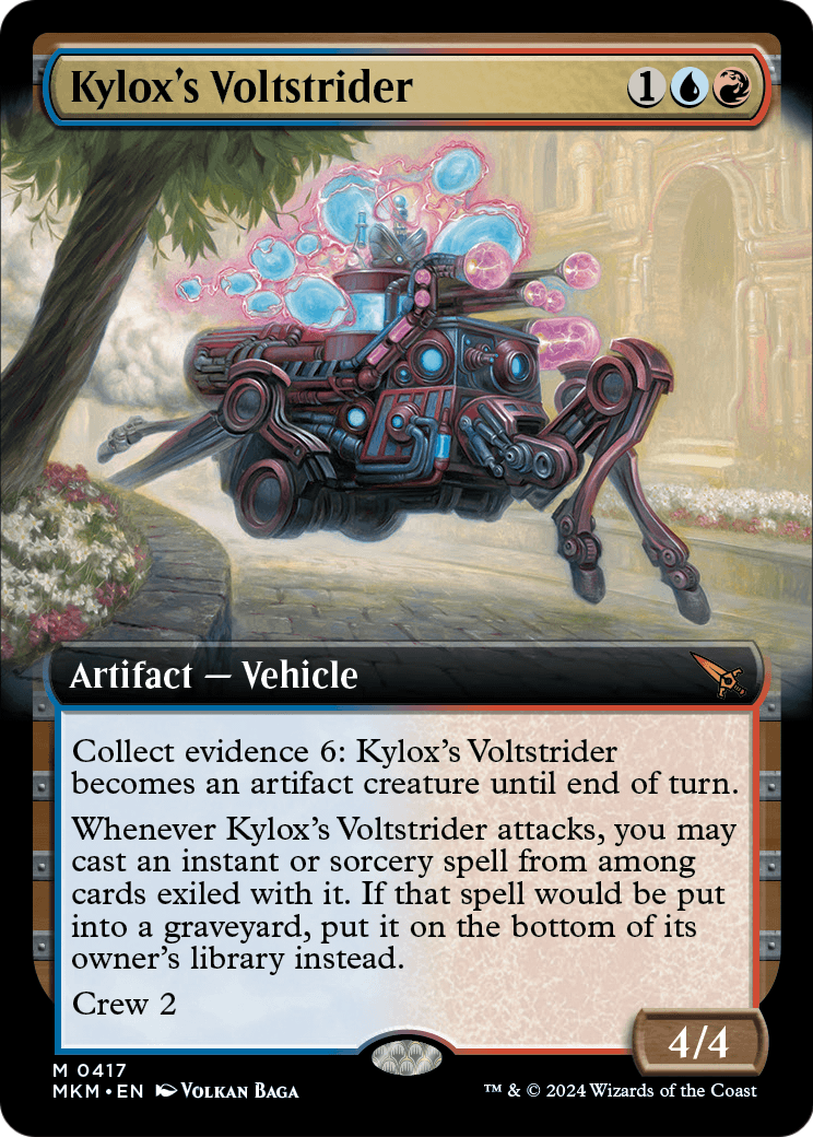 Kylox's Voltstrider (Extended Art) (MKM-417) [Murders at Karlov Manor] Foil