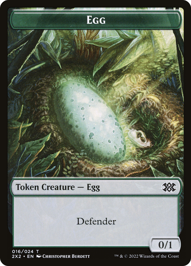 Egg (T2X2-016) [Double Masters 2022 Tokens] Foil