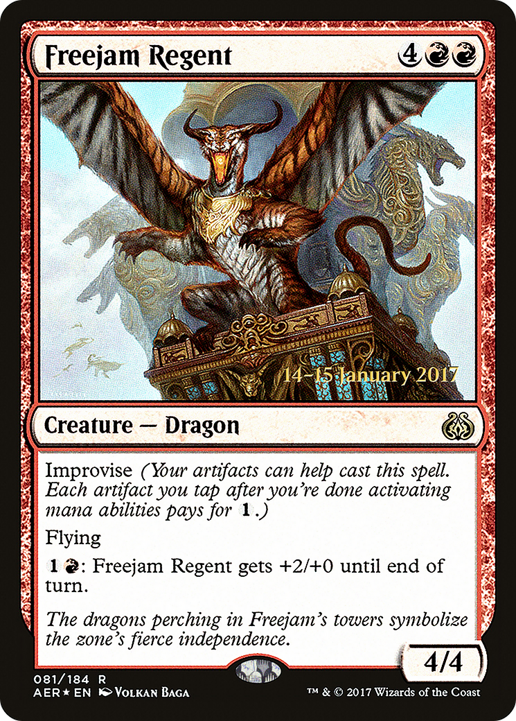 Freejam Regent (PRE-081) [Aether Revolt Promos] Foil