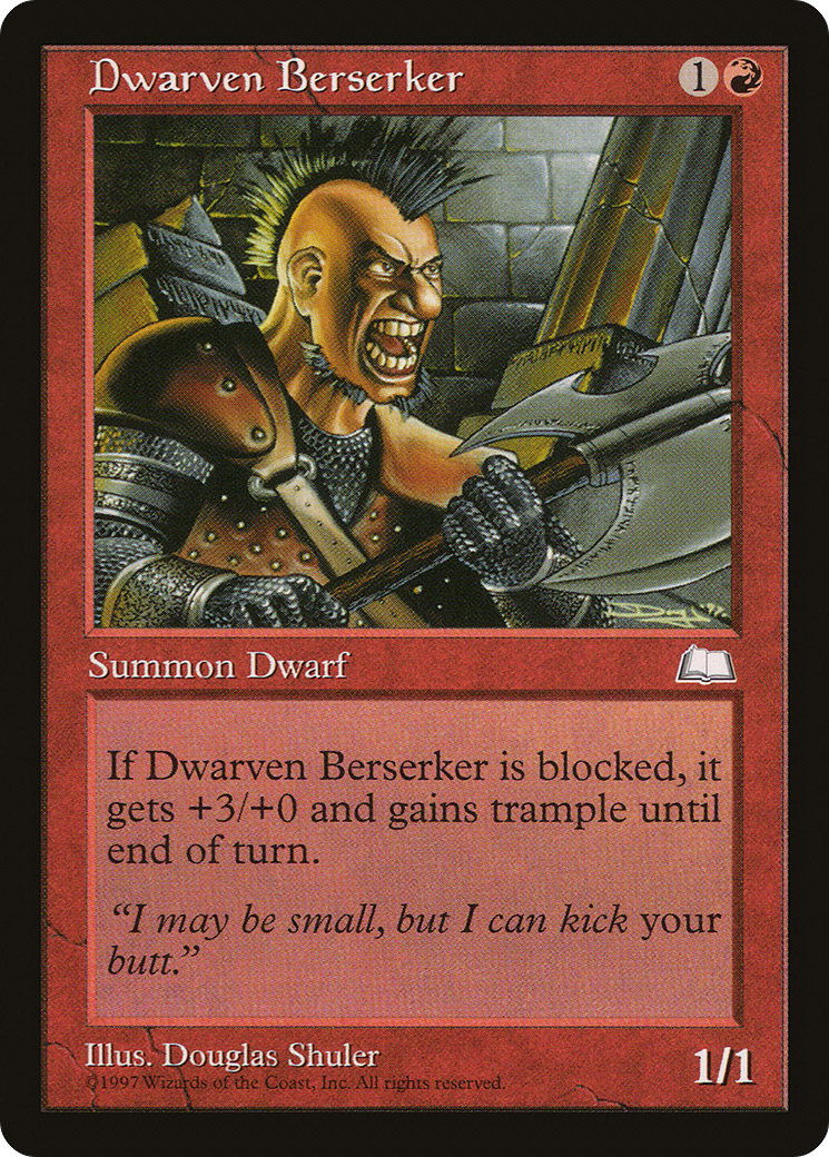 Dwarven Berserker [Weatherlight]