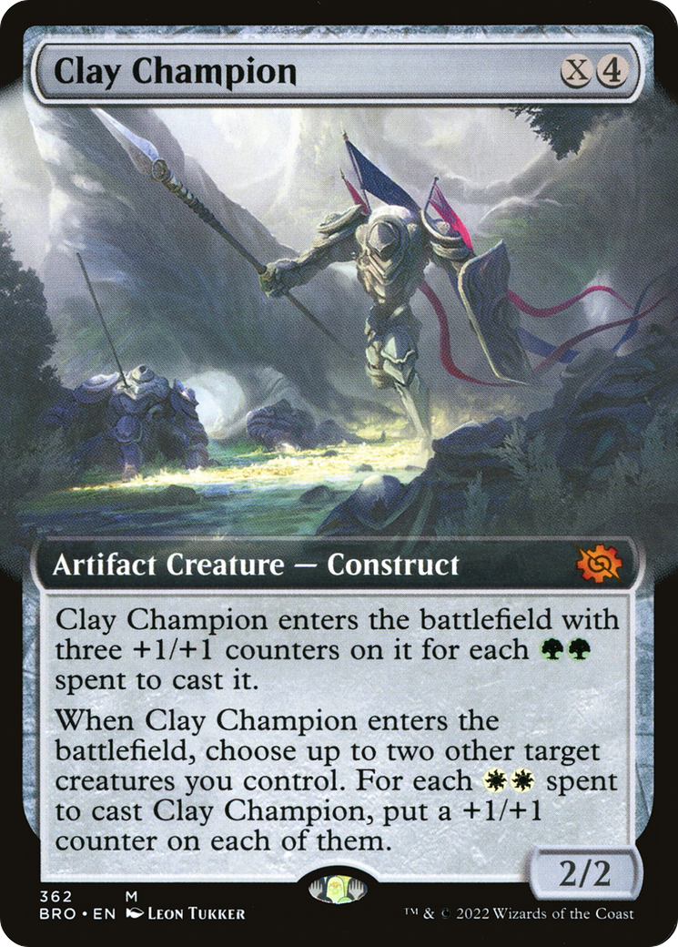 Clay Champion (Extended Art) (BRO-362) [The Brothers' War]