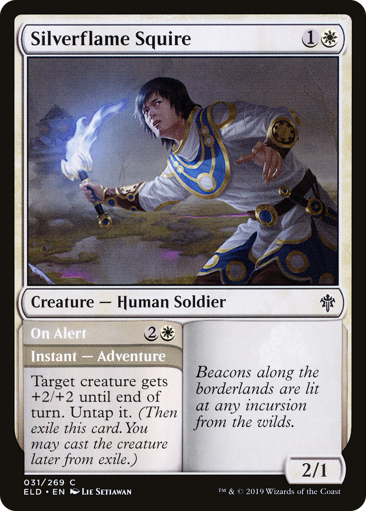 Silverflame Squire (ELD-031) [Throne of Eldraine] Foil