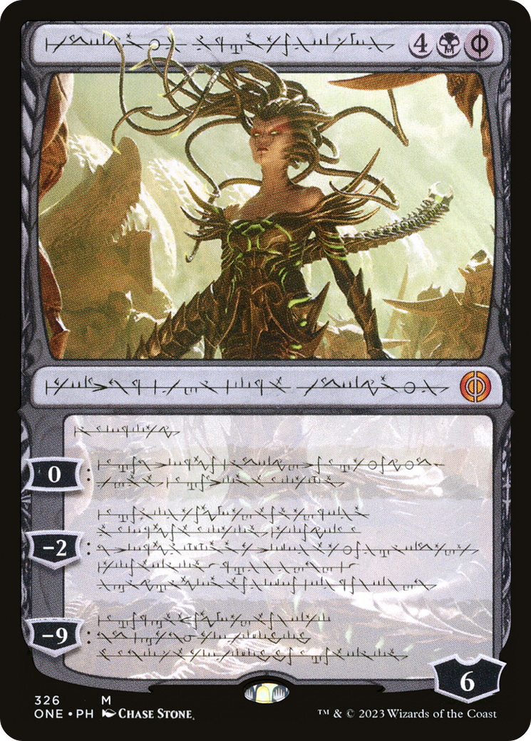 Vraska, Betrayal's Sting (Phyrexian) (ONE-326) (Showcase) [Phyrexia: All Will Be One]