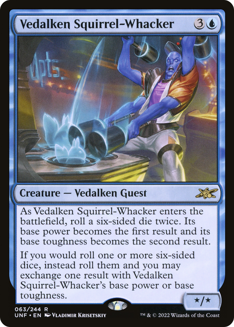 Vedalken Squirrel-Whacker (UNF-063) [Unfinity] Foil