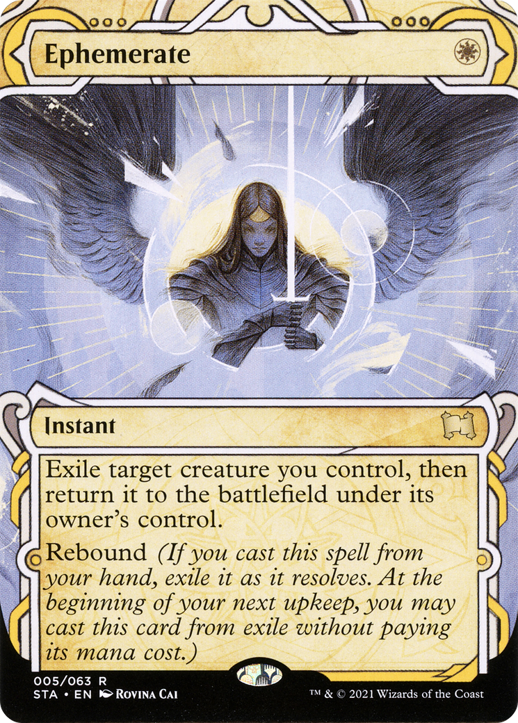 Ephemerate (STA-005) (Showcase) (Borderless) [Strixhaven Mystical Archive] Foil