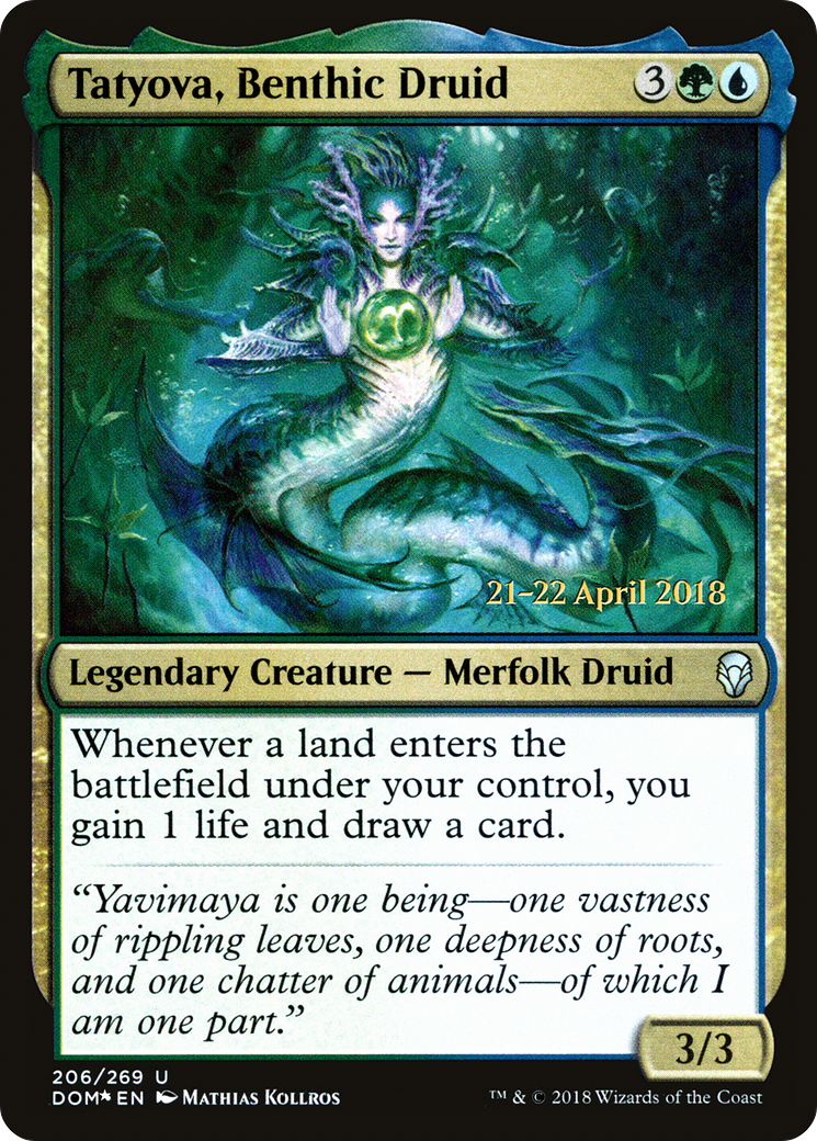 Tatyova, Benthic Druid (PRE-206) [Dominaria Promos] Foil