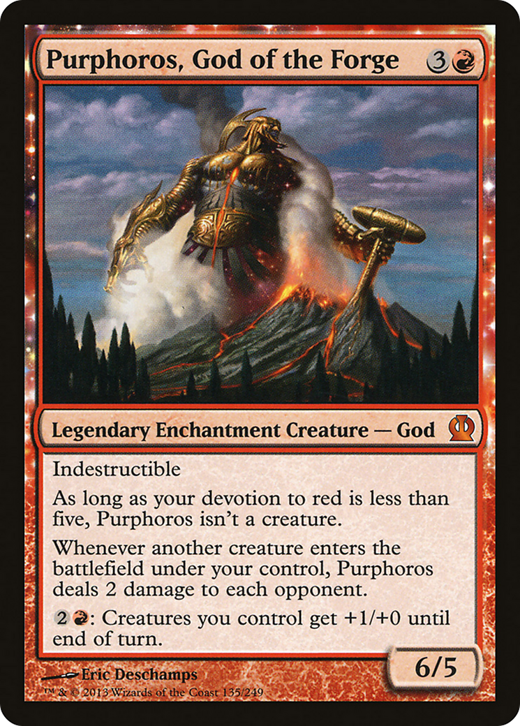 Purphoros, God of the Forge (THS-135) [Theros] Foil