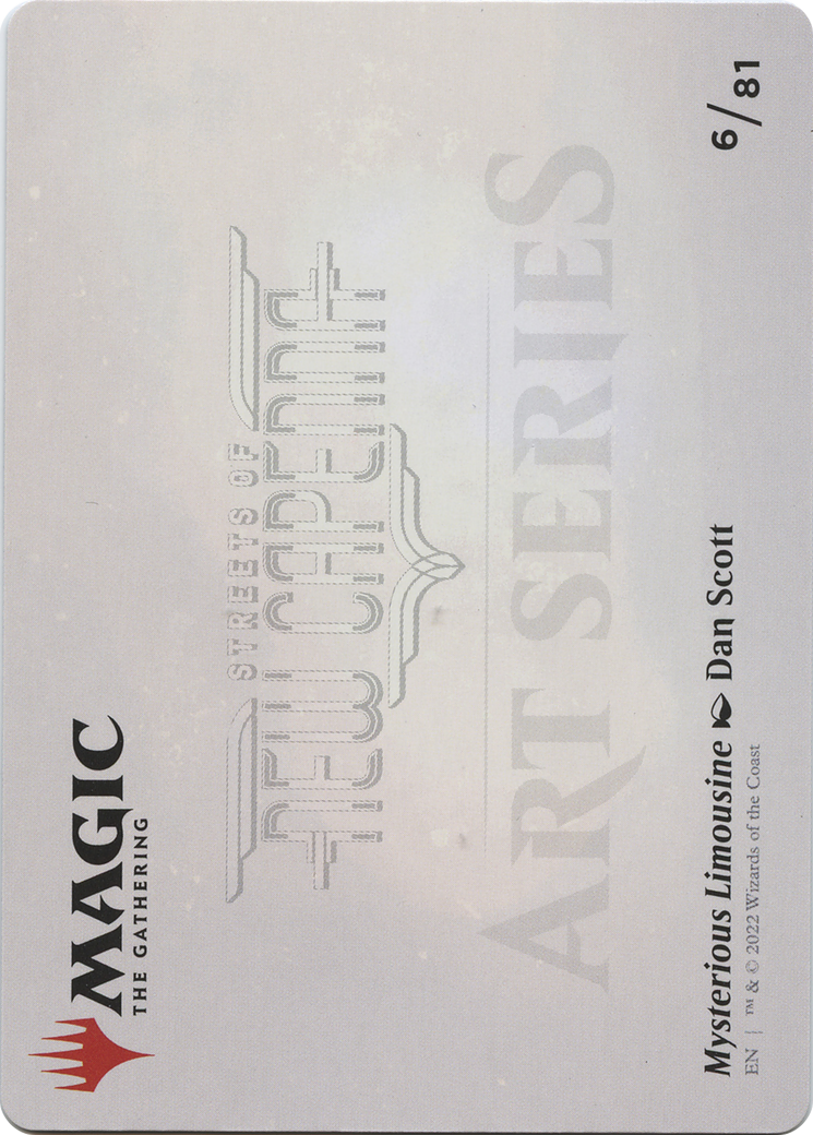 Mysterious Limousine // Mysterious Limousine (ASNC-006) (Borderless) [New Capenna Art Series] Foil