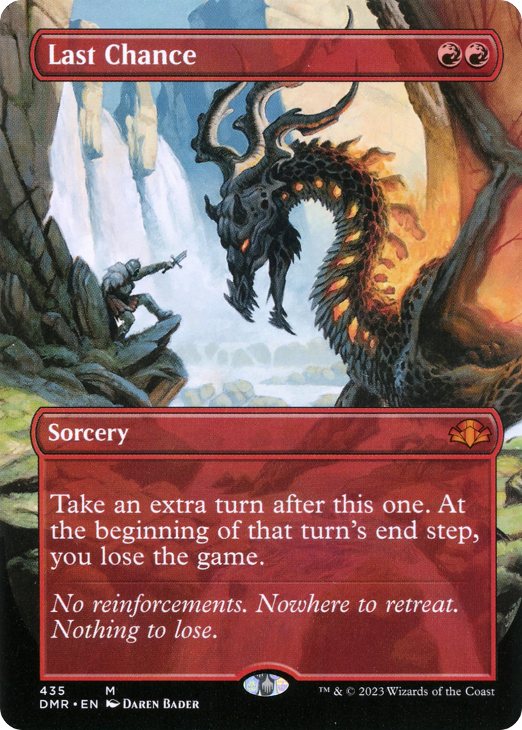 Last Chance (Borderless) (DMR-435) [Dominaria Remastered] Foil