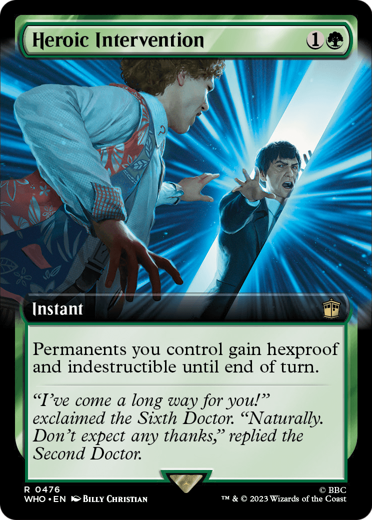 Heroic Intervention (Extended Art) (WHO-476) [Doctor Who] Foil