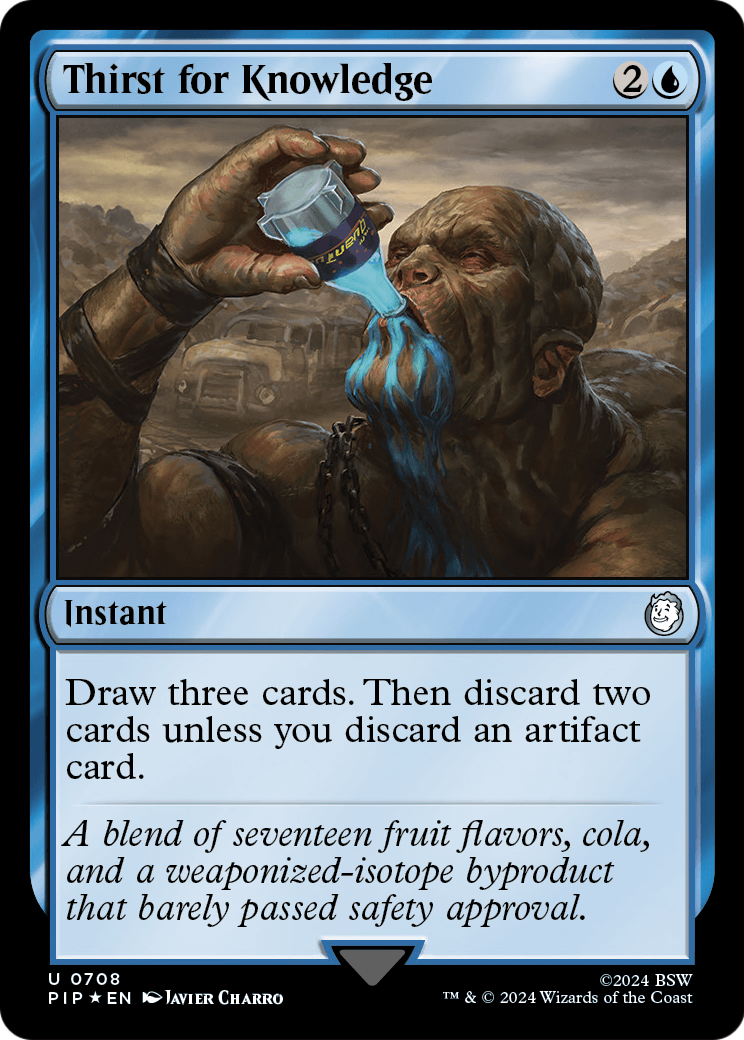 Thirst for Knowledge (Surge Foil) (PIP-708) [Fallout] Foil