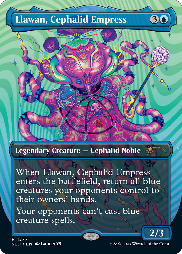Llawan, Cephalid Empress (SLD-1277) (Borderless) [Secret Lair Drop]