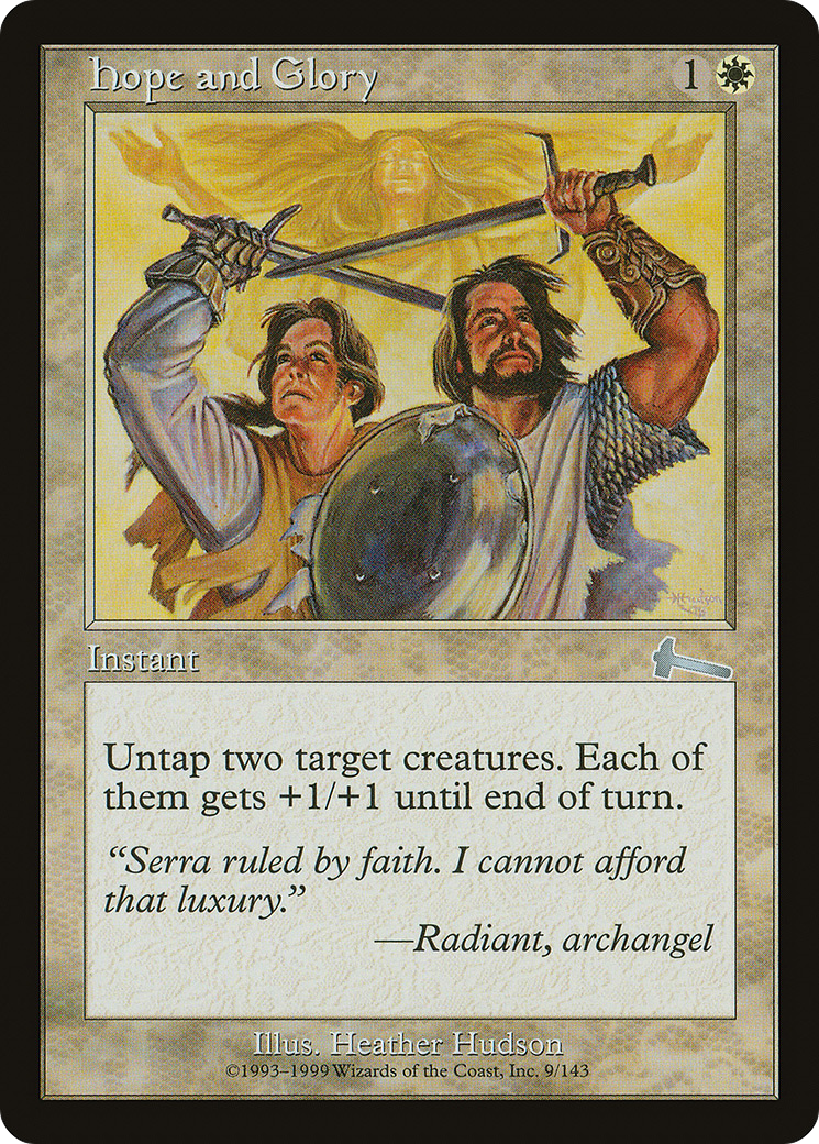 Hope and Glory (ULG-009) [Urza's Legacy] Foil