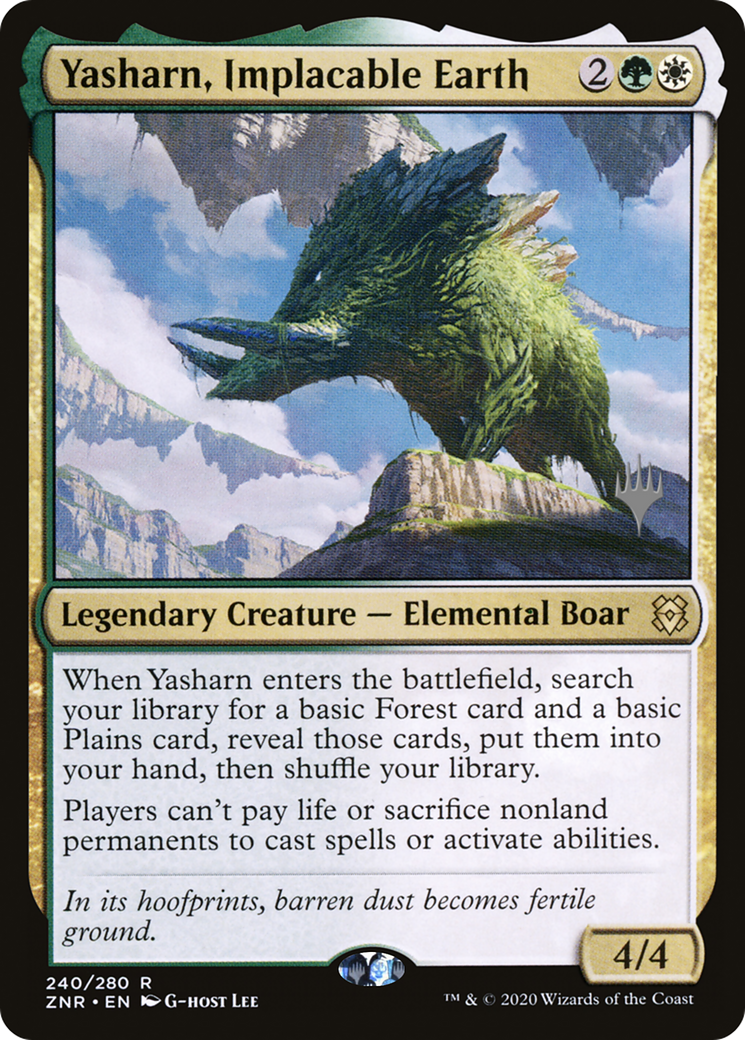 Yasharn, Implacable Earth (PPZNR-240) [Promo Pack: Zendikar Rising Promos] Foil