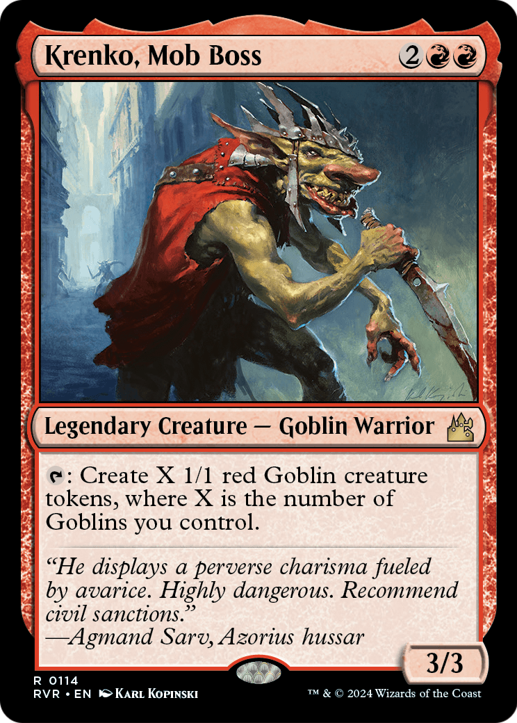 Krenko, Mob Boss (RVR-114) [Ravnica Remastered] Foil