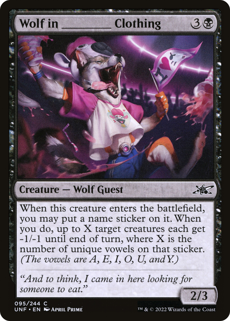 Wolf in _______ Clothing (UNF-095) [Unfinity] Foil
