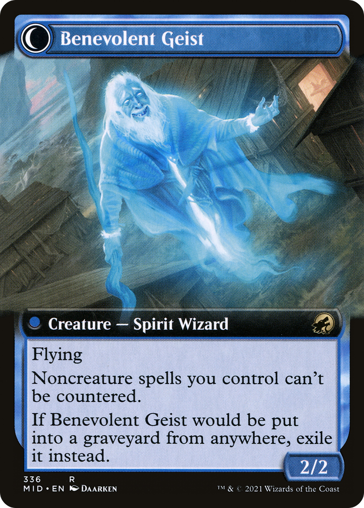Malevolent Hermit (Extended Art) (MID-336) [Innistrad: Midnight Hunt] Foil