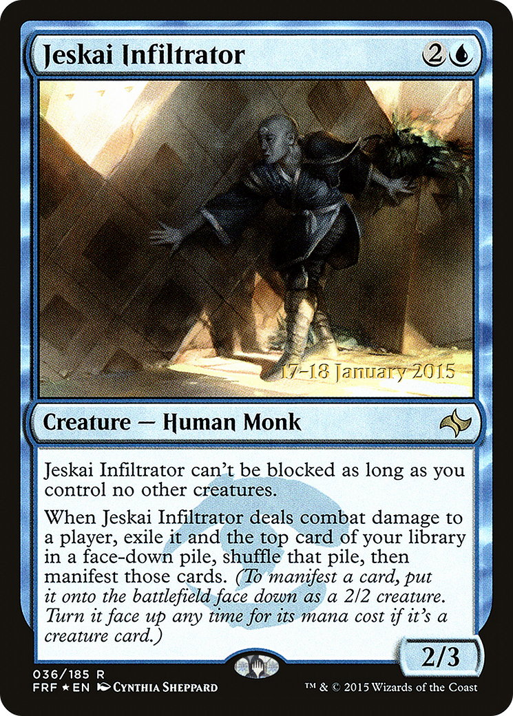 Jeskai Infiltrator (PRE-036) [Fate Reforged Promos] Foil