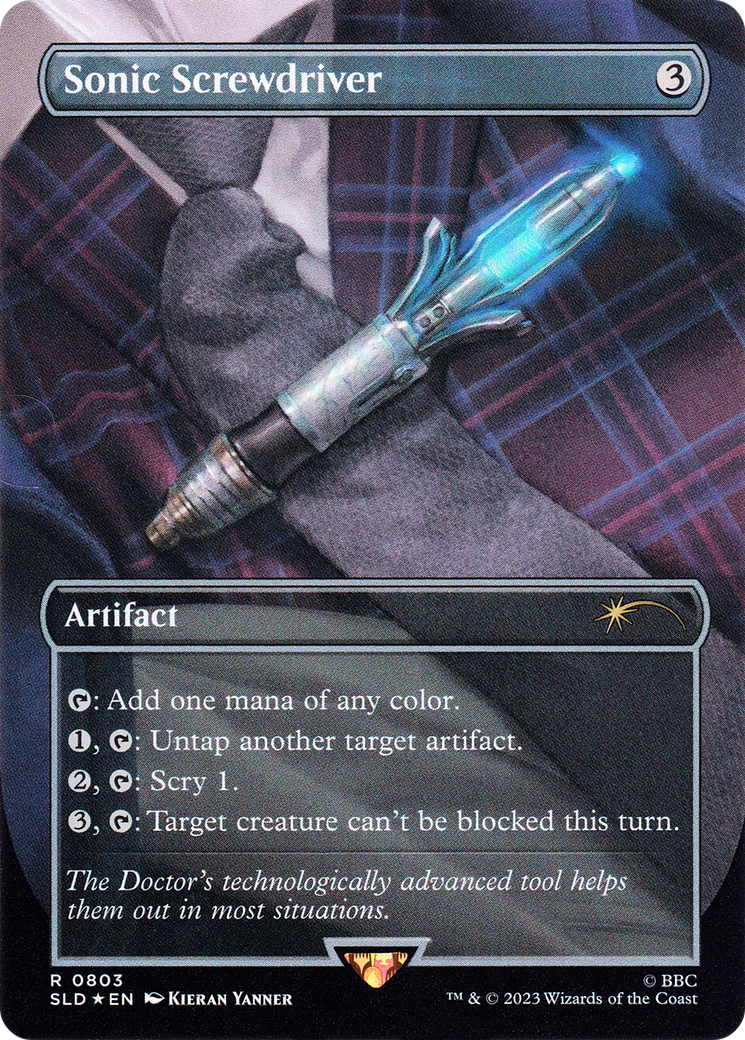 Sonic Screwdriver (SLD-803) (Borderless) [Secret Lair Drop] Foil
