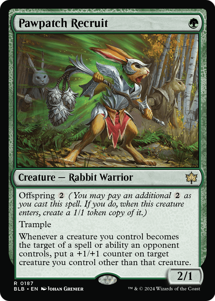 Pawpatch Recruit (BLB-187) [Bloomburrow] Foil