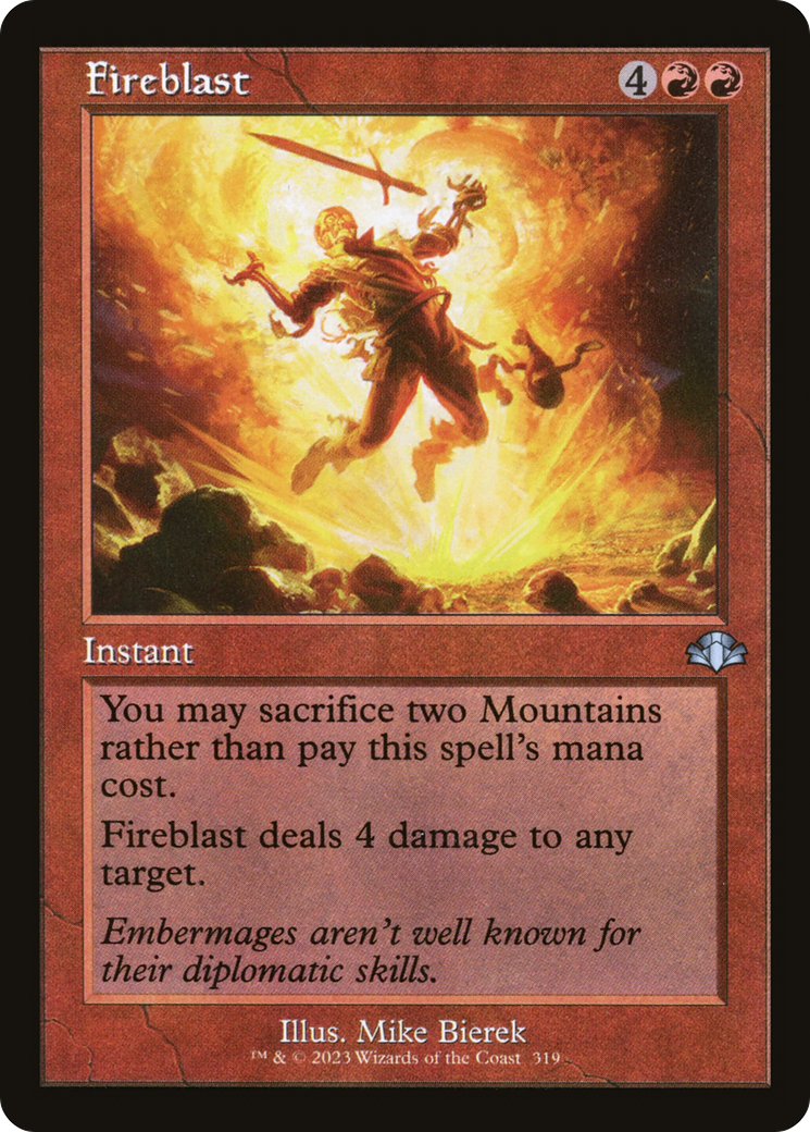 Fireblast (Retro Frame) (DMR-319) [Dominaria Remastered]
